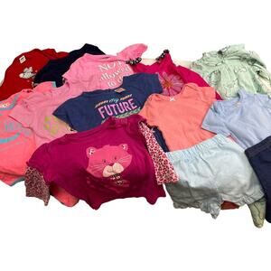 Lot of 13 Old Navy OskKosh Carters Baby Girls 12 Months One Piece Tops Clothes